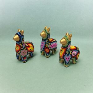 BORREGUITO CERAMICA DORADO 8X5X3 CM CHFINA FIG DECO