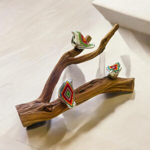 TRONCO 3 PAJAROS RAIZ FIG DECO WIXARICA