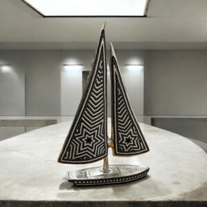 VELERO PEWTER GD 32X24X6 WIXA FIG DECORATIVA